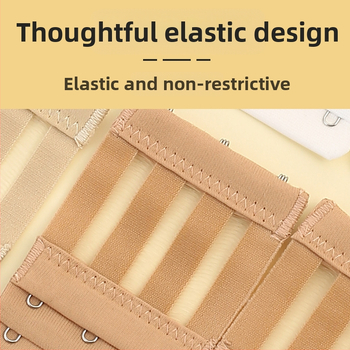 4 vnt. tarpvalstybinio mikropluošto elastingo trijų eilių trijų sagčių liemenėlės prailginimo sagtis, perlamutrinė maišelio tiekimo apatinių sagtis