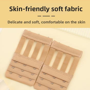 4 vnt. tarpvalstybinio mikropluošto elastingo trijų eilių trijų sagčių liemenėlės prailginimo sagtis, perlamutrinė maišelio tiekimo apatinių sagtis