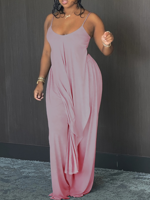 Amazon europski prekogranični novi cvjetni sivi široki sling hlače od dva dijela s asimetričnim rubom