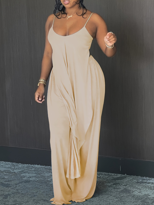 Amazon europski prekogranični novi cvjetni sivi široki sling hlače od dva dijela s asimetričnim rubom