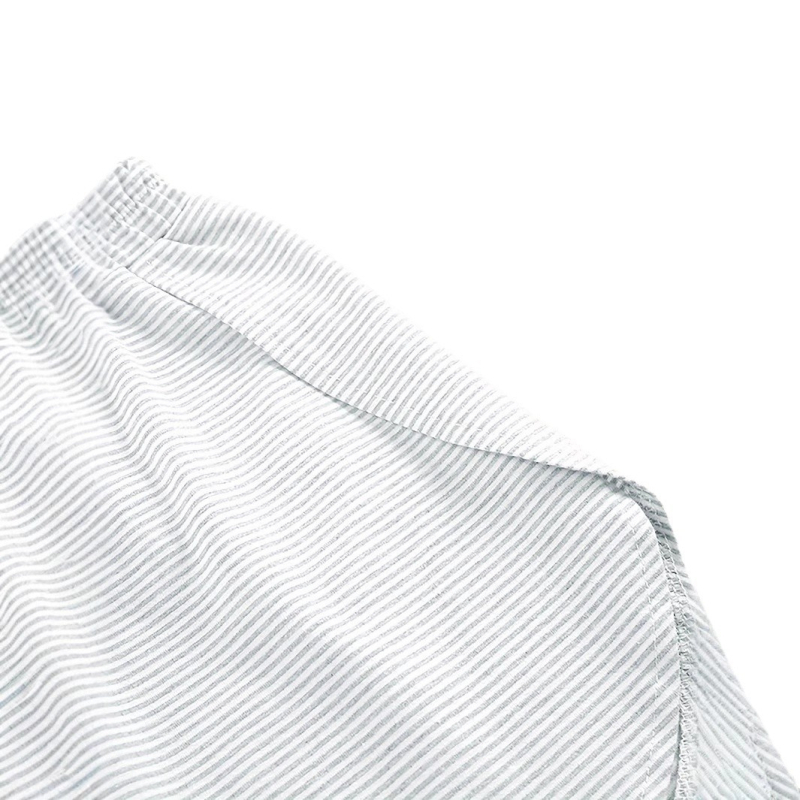 Nove europske i američke ležerne pidžame iz 2025., kućna odjeća, ženska odijela, jednostavne kontrastne pruge, tanki okrugli izrez, široke i udobne