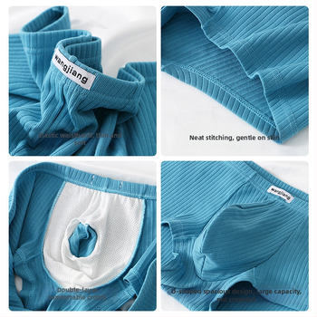 Σετ ανδρικών εσωρούχων Jj από καθαρό βαμβάκι, ανεξάρτητων εσώρουχων, μπόξερ με χαμηλή μέση, σέξι, τετράγωνα εσώρουχα για αγόρια. Ανδρικά εσώρουχα από καθαρό βαμβάκι