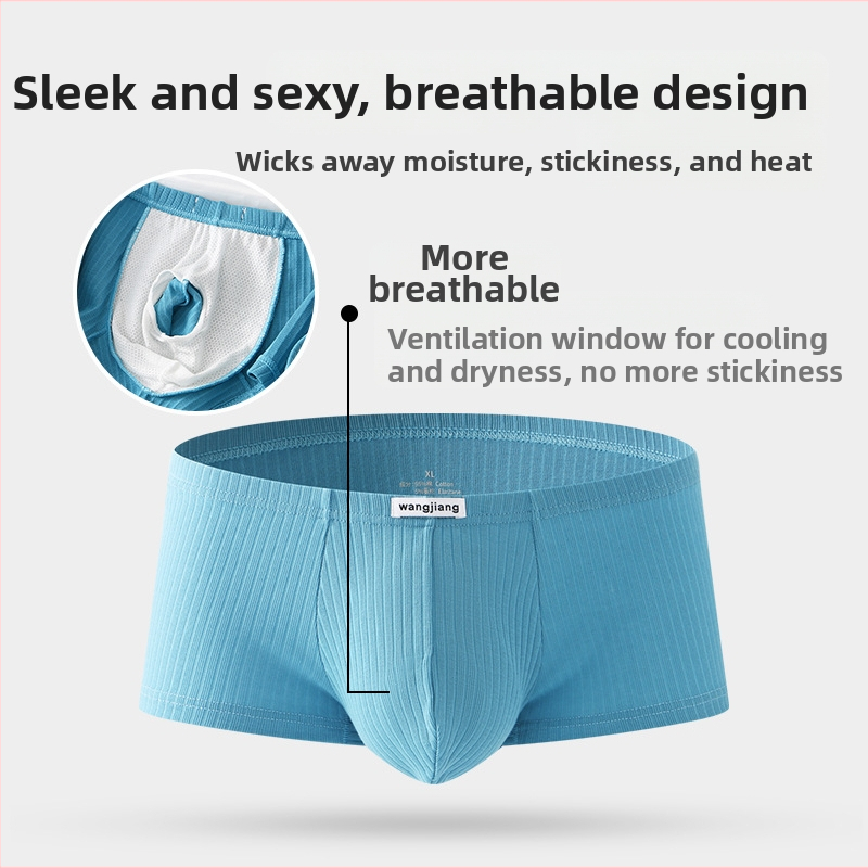 Muško donje rublje od čistog pamuka JJ set odvojivih bokserica niskog struka seksi dječaka donje rublje s četiri kuta muško donje rublje od čistog pamuka