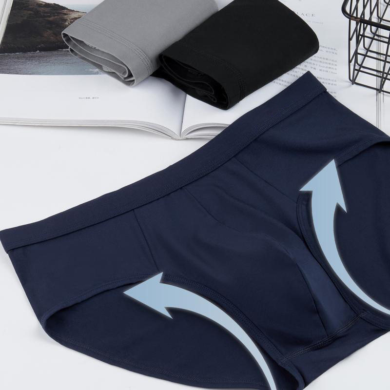 80. modālas vīriešu biksītes, plānas, vienkrāsainas, bezšuvju apakšveļas zēniem, vidukļa un izmēra, Zhongshan apakšveļas vairumtirdzniecībā