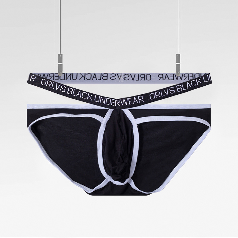 ORLVS vīriešu apakšveļa, seksīga, vēsa, mīksta, elpojoša, U formas, izliekta, seksīga, zema jostasvietas sporta biksīte OR6314