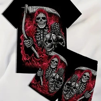 AliExpress 2025 uus vabaaja lahtise moe trend lühikeste varrukatega ümara kaelusega T-särk lühikesed püksid ülikond ME5 MA04