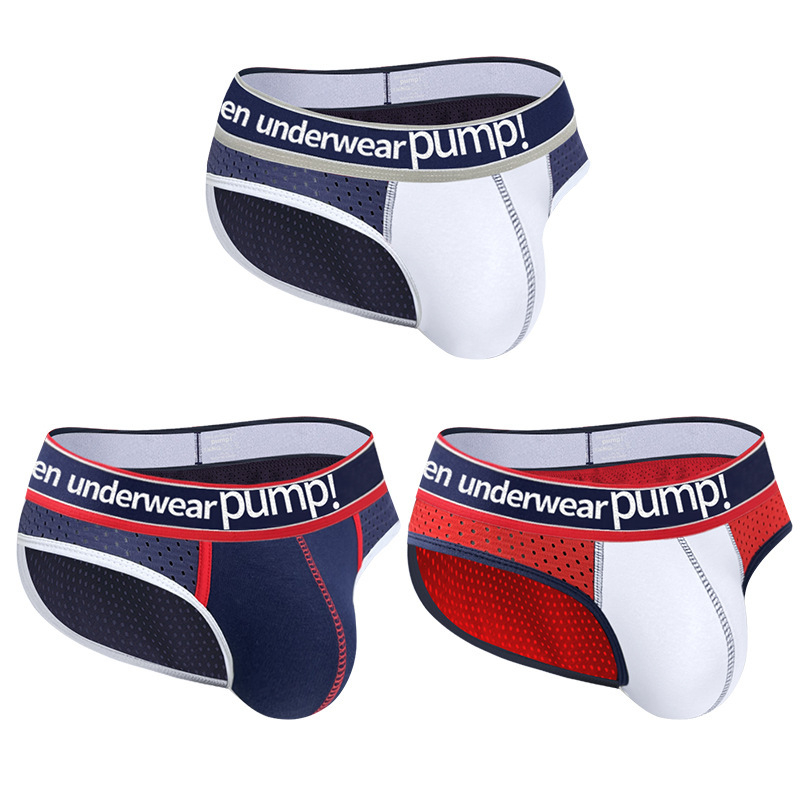 Seksīgas vīriešu biksītes ar sietu, ērtas sporta, zemas jostasvietas, fitnesa vīriešu apakšveļa, ērta, elpojoša vīriešu apakšveļa