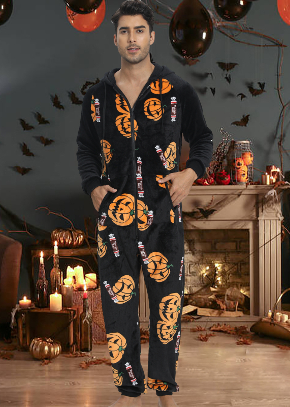 Europos ir Jungtinių Valstijų karta, tarpvalstybinė „Amazon“ vyriška flanelinė kalėdinė Helovino kombinezono pižama, namų apranga