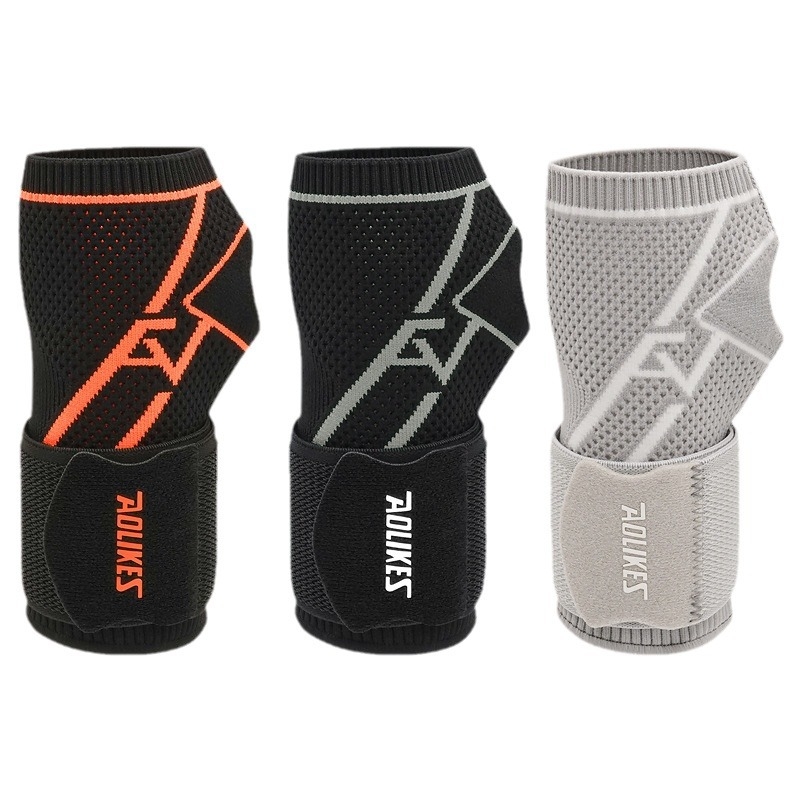 Riešų apsaugos su raišteliais, prailgintos ir slėginės fitneso badmintono delnų apsaugos, kvėpuojančios ir šiltos riešų apsaugos su austi audiniu