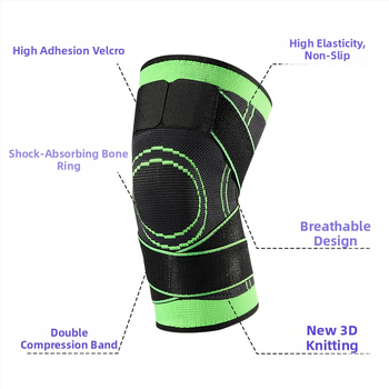 Επιγονατίδα με λουράκι για διασυνοριακό λουρί Αθλητισμός Καλοκαίρι Καλοκαίρι Καλάθι Ποδόσφαιρο Γυμναστική Τρέξιμο Λεπτό πλεκτό κάλυμμα επιγονατίδας με κούρδισμα Υπό πίεση Αντιολισθητικό