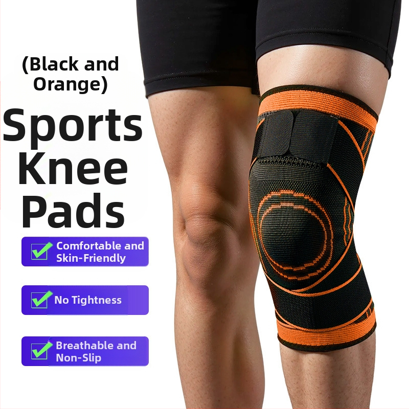 Prekogranični remen za koljena, sportski, ljetni, košarkaški, nogomet, fitness, trčanje, tanki pleteni štitnici za koljena, navojni, pod pritiskom, neklizajući