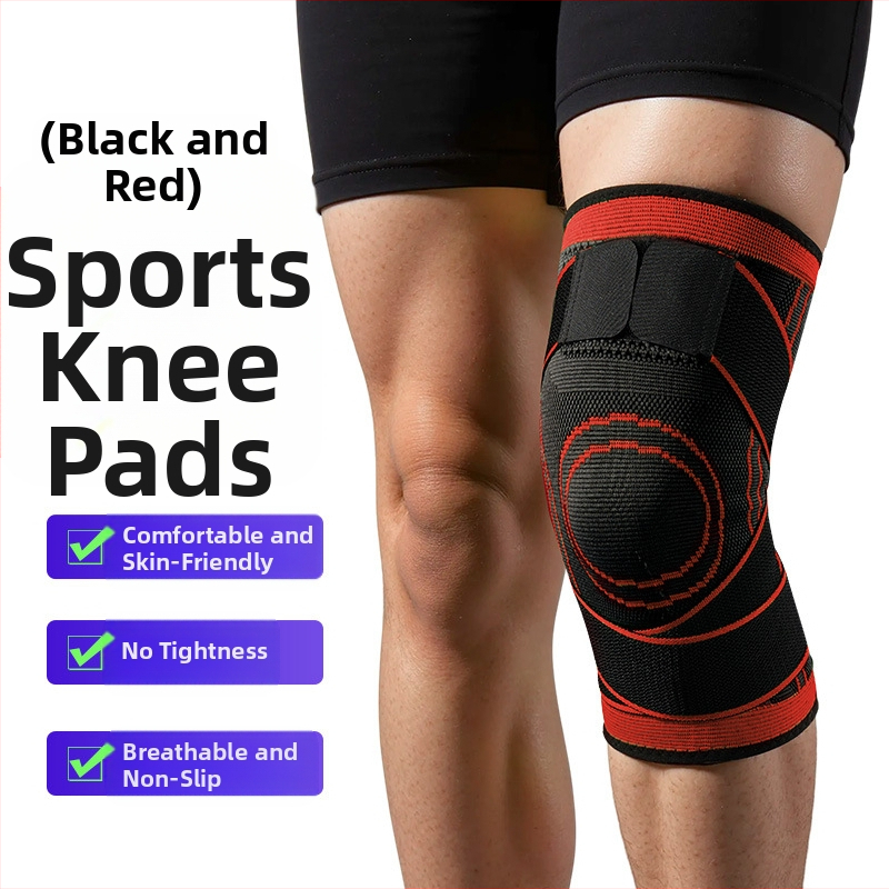 Prekogranični remen za koljena, sportski, ljetni, košarkaški, nogomet, fitness, trčanje, tanki pleteni štitnici za koljena, navojni, pod pritiskom, neklizajući