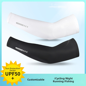 Didmeninė prekyba „Ice Silk“ apsauginėmis rankovėmis nuo saulės vyrams ir moterims, vasarinė apsauga nuo UV spindulių, vairuojant, žvejojant, plona, naktinio bėgimo, atšvaitinė rankovė.