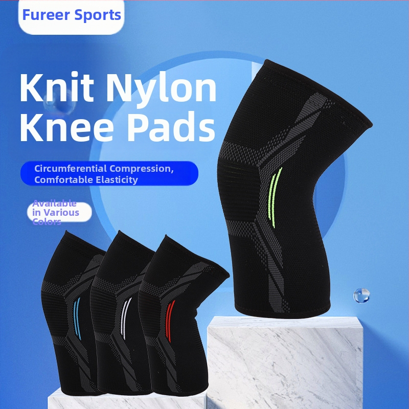 Tvornički pleteni najlonski štitnici za koljena, topli štitnici za koljena, udobni elastični neklizajući sportski štitnici za trčanje i jahanje