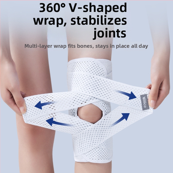 Επιγονατίδες μηνίσκου έκτης γενιάς της Ιαπωνίας για αθλήματα, τρέξιμο, μπάσκετ, ορειβασία, προστατευτική ζώνη επιγονατίδας, αναπνεύσιμη και ελαφριά