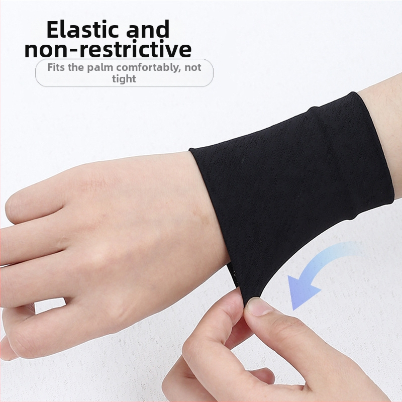 Фабрична директна лятна тънка спортна гривна за китка, готина каишка за китка за мъже и жени, абсорбираща потта, дишаща, ледена ръкавна, покривало за белези на едро
