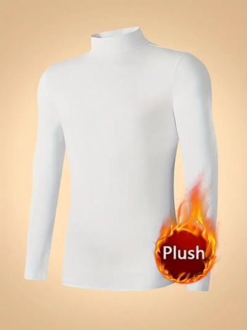 Ανδρικό Θερμικό Εσώρουχο Cross-border Explosions με Ημίψηλο Γιακά, Μοντέρνο Βελούδινο Πουλόβερ για Άνοιξη και Φθινόπωρο