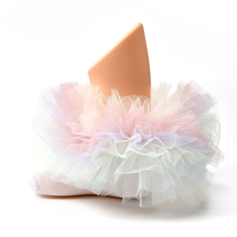 Nelja aastaaja laste pitsist sokid, armsad neljakihilised võrkkangast tüdrukute tantsusokid, mugavad ja hingavad lastesokid