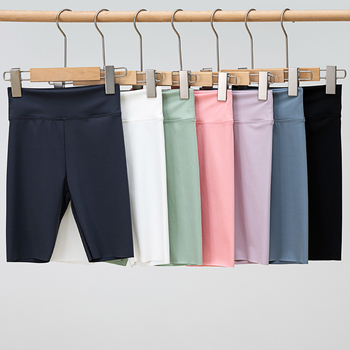 Pantaloni de yoga pentru copii, pantaloni de yoga subțiri de vară pentru fete, pantaloni cu cinci puncte, talie înaltă, pantaloni scurți, Slim-fit, respirabili, Barbie