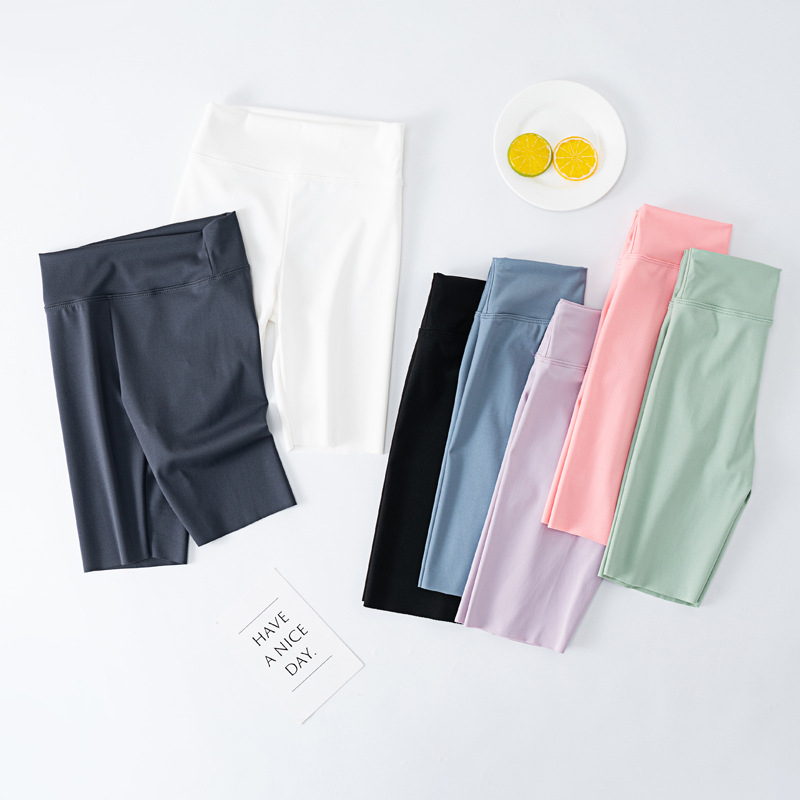 Pantaloni de yoga pentru copii, pantaloni de yoga subțiri de vară pentru fete, pantaloni cu cinci puncte, talie înaltă, pantaloni scurți, Slim-fit, respirabili, Barbie