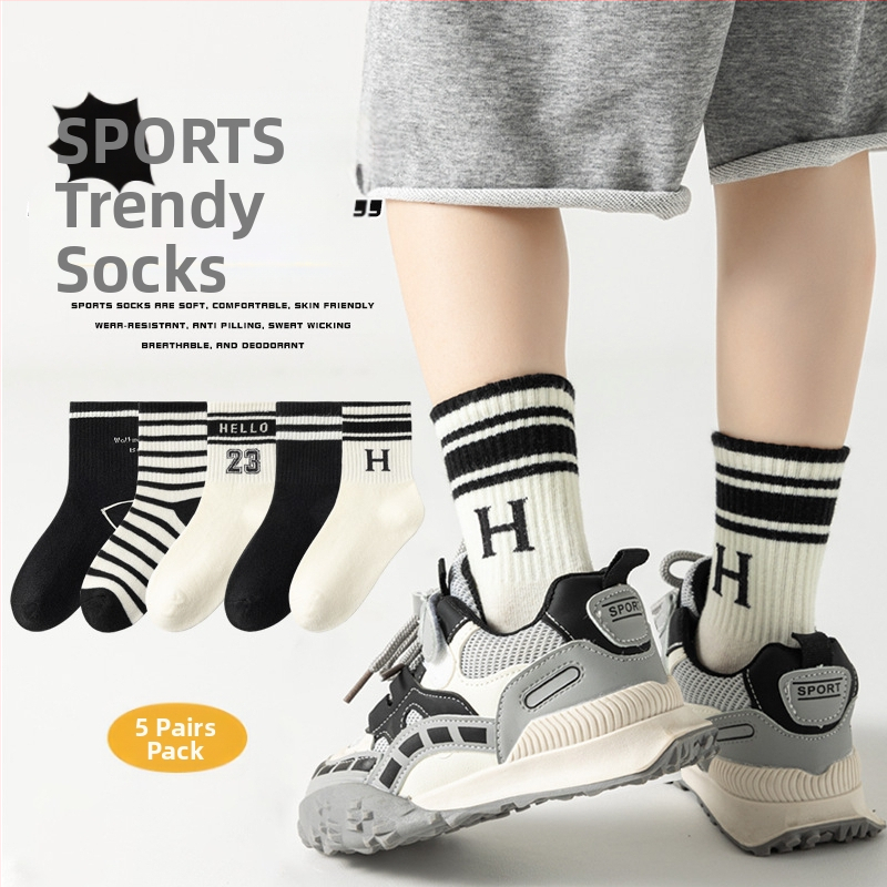 Sügis- ja talvesokid lastele, sääremarja keskpaigani, poiste higi imavad kammitud puuvillased trendikad lastesokid, tudengikirjasokid, puuvillased sokid hulgimüügist