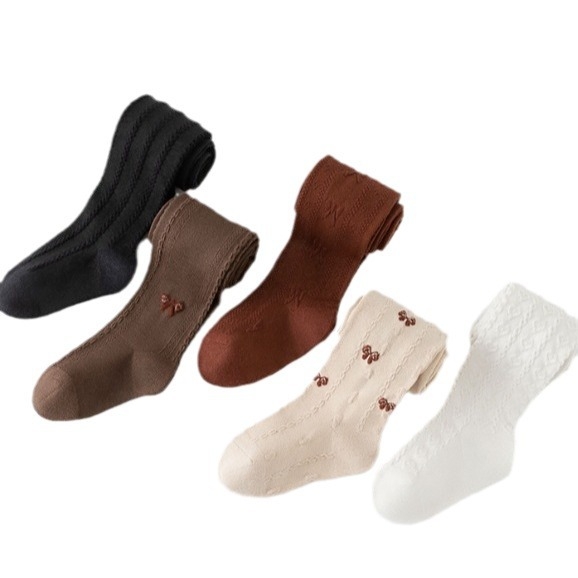 24 sügis/talv uued tüdrukute retuusid ühevärvilised sukkpüksid, suured laste ülerõivad, sukkpüksid, puuvillased sokid, piirajateta vöökoht