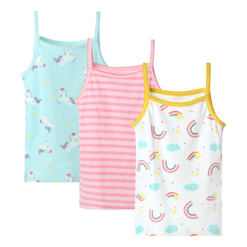 Dječja majica bez rukava u europskom i američkom stilu, prekogranična, od čistog pamuka, za male i srednje djevojčice, crtani pamuk, prozračna dječja odjeća