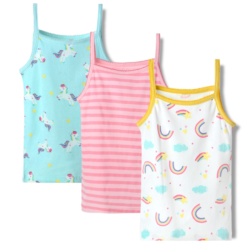 Dječja majica bez rukava u europskom i američkom stilu, prekogranična, od čistog pamuka, za male i srednje djevojčice, crtani pamuk, prozračna dječja odjeća