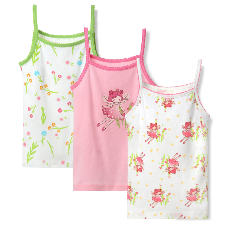 Dječja majica bez rukava u europskom i američkom stilu, prekogranična, od čistog pamuka, za male i srednje djevojčice, crtani pamuk, prozračna dječja odjeća