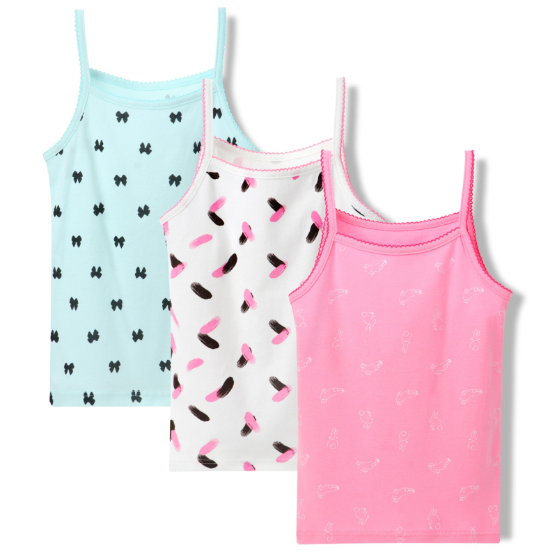 Dječja majica bez rukava u europskom i američkom stilu, prekogranična, od čistog pamuka, za male i srednje djevojčice, crtani pamuk, prozračna dječja odjeća