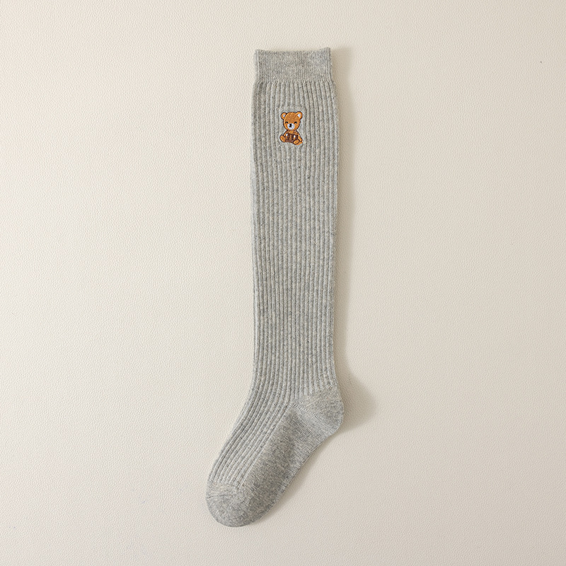 Laste sukad kevad- ja sügissokid tüdrukutele beebipõlvsokid Korea akadeemilise stiili karu-pikad vasika sokid Tide hulgimüük