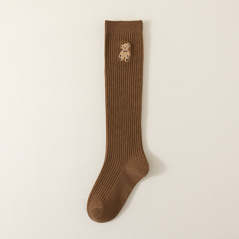 Laste sukad kevad- ja sügissokid tüdrukutele beebipõlvsokid Korea akadeemilise stiili karu-pikad vasika sokid Tide hulgimüük