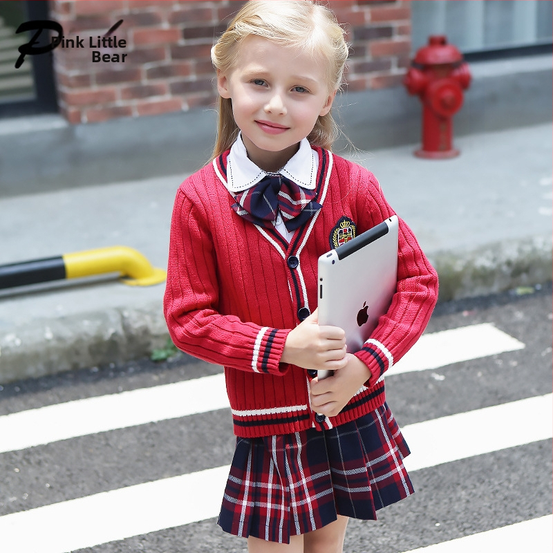 Britų stiliaus mokyklinė uniforma rudens ir žiemos apranga darželio sodo apranga pradinių ir vidurinių mokyklų mokinių klasės apranga kostiumas kolegijos vaikų spektaklio apranga