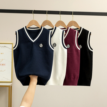 Novi muški i ženski dječji chorus pulover s V-izrezom, prsluk, britanska odjeća za performanse, dječji pulover, veleprodaja