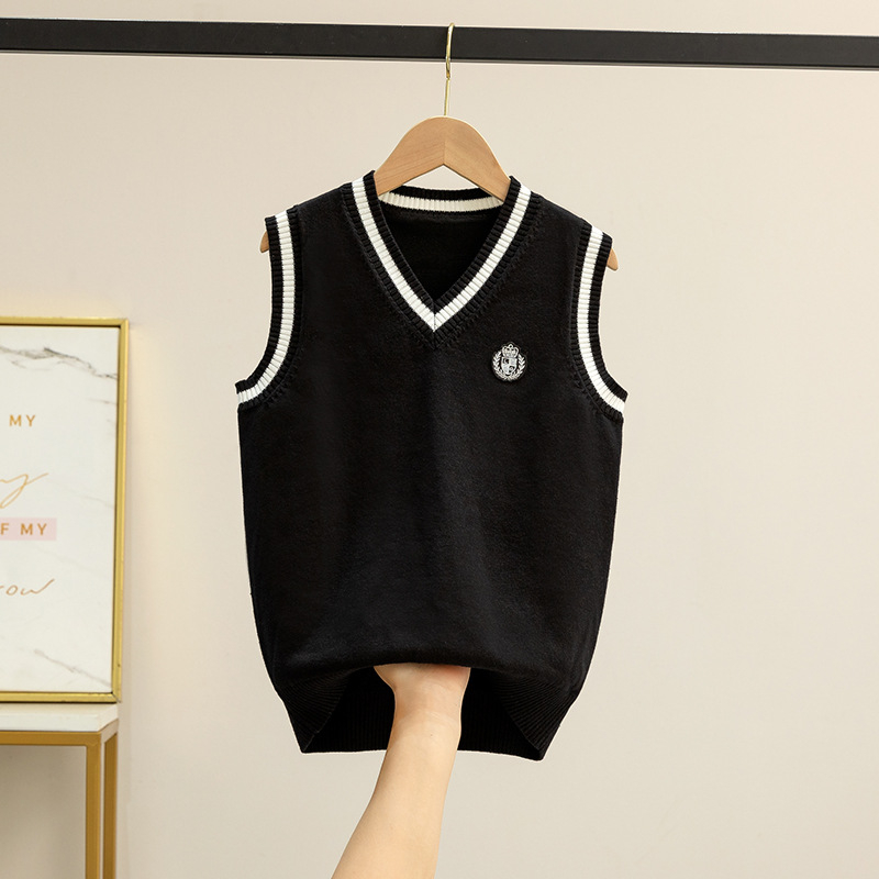 Novi muški i ženski dječji chorus pulover s V-izrezom, prsluk, britanska odjeća za performanse, dječji pulover, veleprodaja