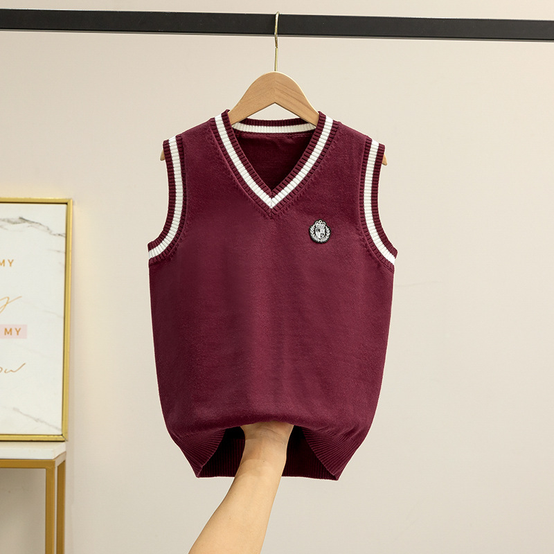 Novi muški i ženski dječji chorus pulover s V-izrezom, prsluk, britanska odjeća za performanse, dječji pulover, veleprodaja