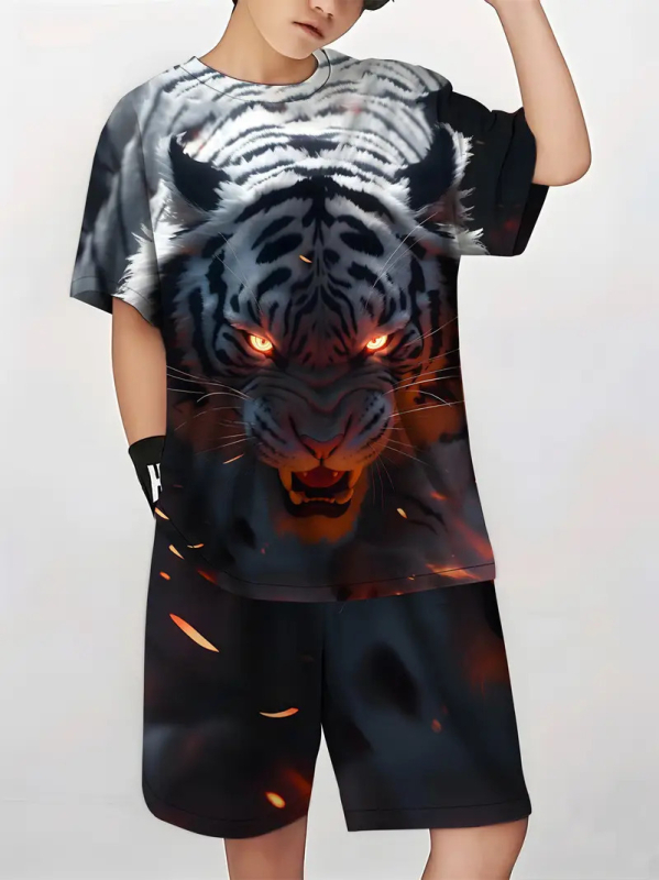 Dječja odjeća mali dinosaur nova klasična dječja majica kratkih rukava kratke hlače odijelo dječje RA01 RD02