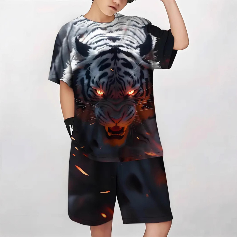 Dječja odjeća mali dinosaur nova klasična dječja majica kratkih rukava kratke hlače odijelo dječje RA01 RD02