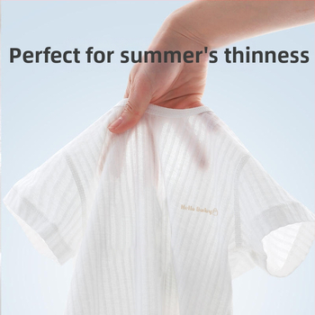 Παιδικό εσώρουχο καλοκαιρινό, κλιματισμός, ρούχα για το σπίτι, καθαρές βαμβακερές ζακάρ λεπτές πιτζάμες, ανδρικό και γυναικείο κοστούμι, μονοκόμματο, παράδοση