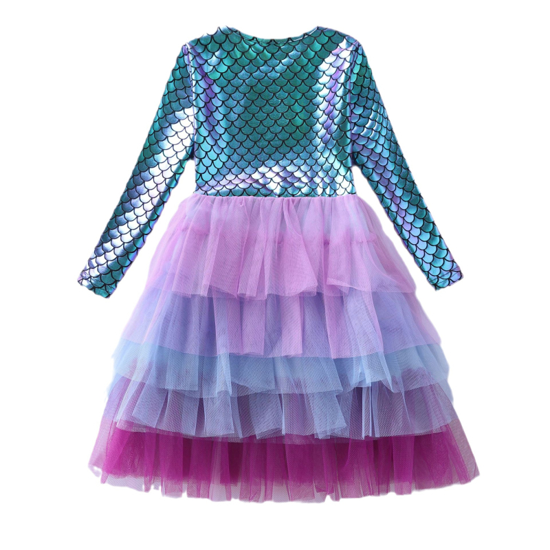 Djevojačka princezina haljina za jesenski rođendan Tutu dječja haljina dugih rukava Božićni kostim LH1688