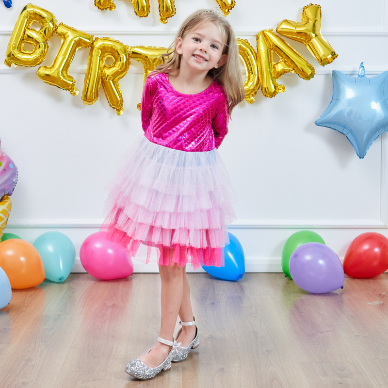 Djevojačka princezina haljina za jesenski rođendan Tutu dječja haljina dugih rukava Božićni kostim LH1688