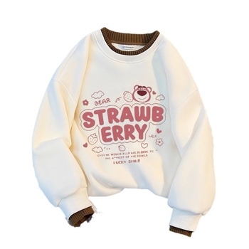 Tüdrukute fliisvoodriga kampsun sügis- ja talvel lastele mõeldud lahtise lääneliku stiiliga villakraega topp tüdrukute talvine alussärk