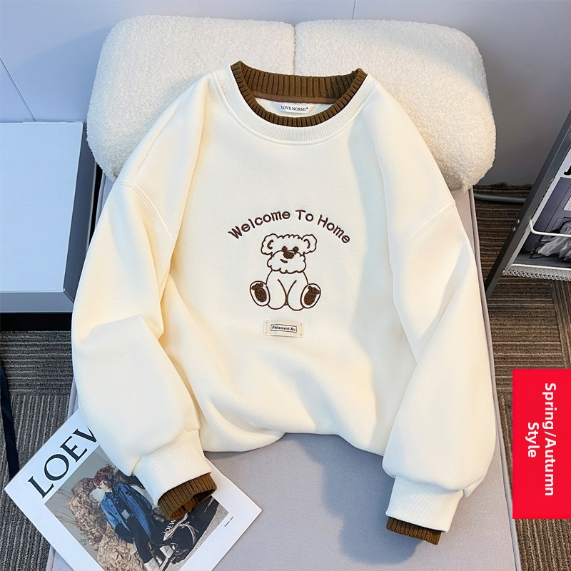 Tüdrukute fliisvoodriga kampsun sügis- ja talvel lastele mõeldud lahtise lääneliku stiiliga villakraega topp tüdrukute talvine alussärk