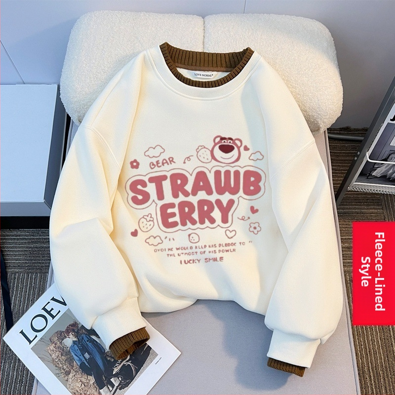 Tüdrukute fliisvoodriga kampsun sügis- ja talvel lastele mõeldud lahtise lääneliku stiiliga villakraega topp tüdrukute talvine alussärk