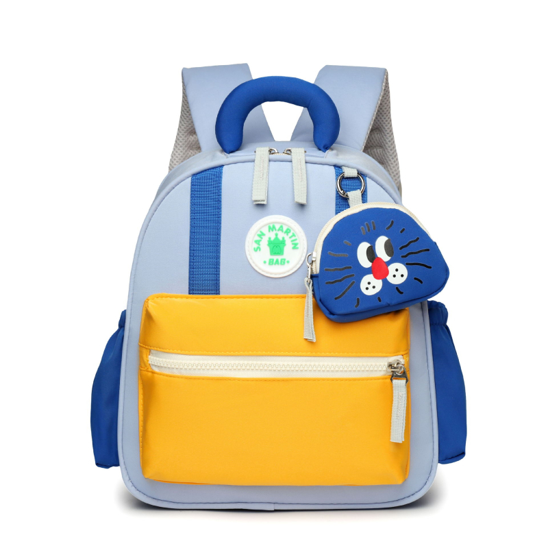 Ghiozdan ușor pentru grădiniță, la modă, cu potrivire a culorilor, în stil coreean, pentru copii, rucsac de călătorie cu desene animate drăguț pentru băieți și fete