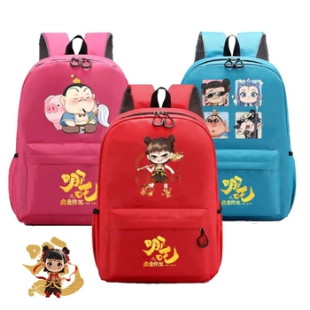 Magic Boy Zha Er Third Prince`i koolikott Cartoon Poiste ja tüdrukute seljakott noortele trükitud seljakott suure mahutavusega kott