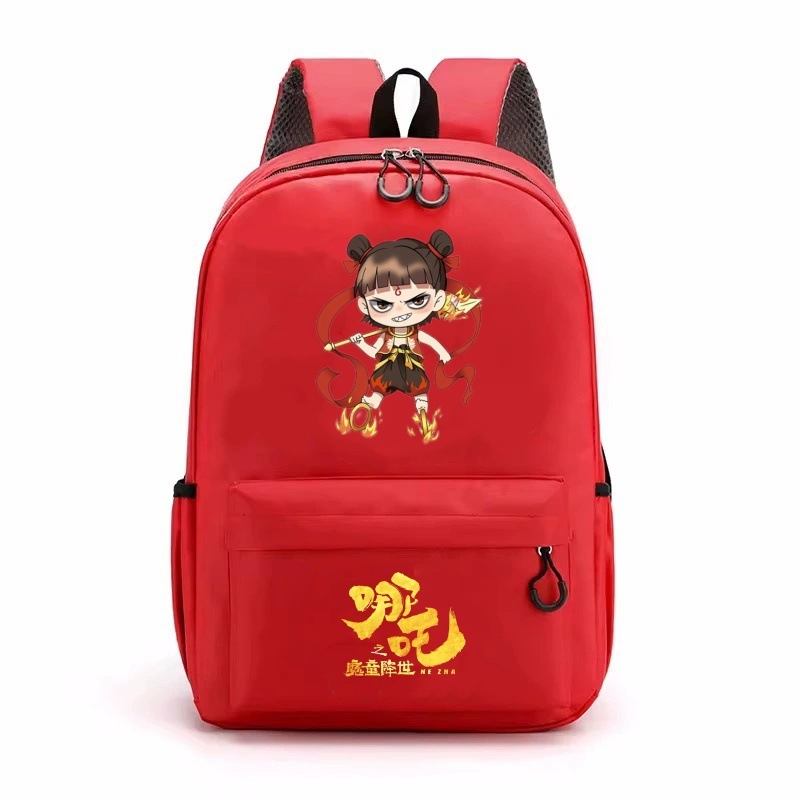 Magic Boy Zha Er Third Prince`i koolikott Cartoon Poiste ja tüdrukute seljakott noortele trükitud seljakott suure mahutavusega kott