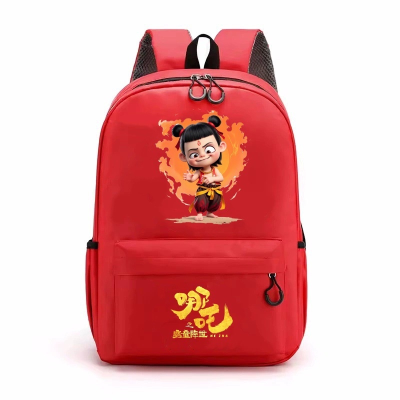 Magic Boy Zha Er Third Prince`i koolikott Cartoon Poiste ja tüdrukute seljakott noortele trükitud seljakott suure mahutavusega kott