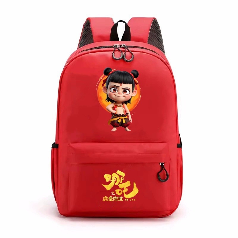 Magic Boy Zha Er Third Prince`i koolikott Cartoon Poiste ja tüdrukute seljakott noortele trükitud seljakott suure mahutavusega kott