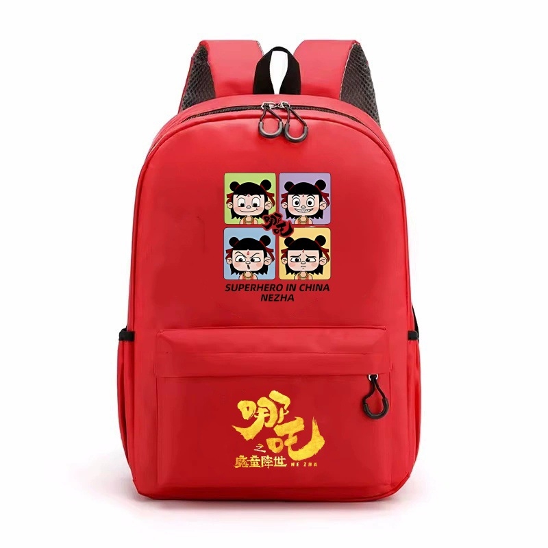 Magic Boy Zha Er Third Prince`i koolikott Cartoon Poiste ja tüdrukute seljakott noortele trükitud seljakott suure mahutavusega kott